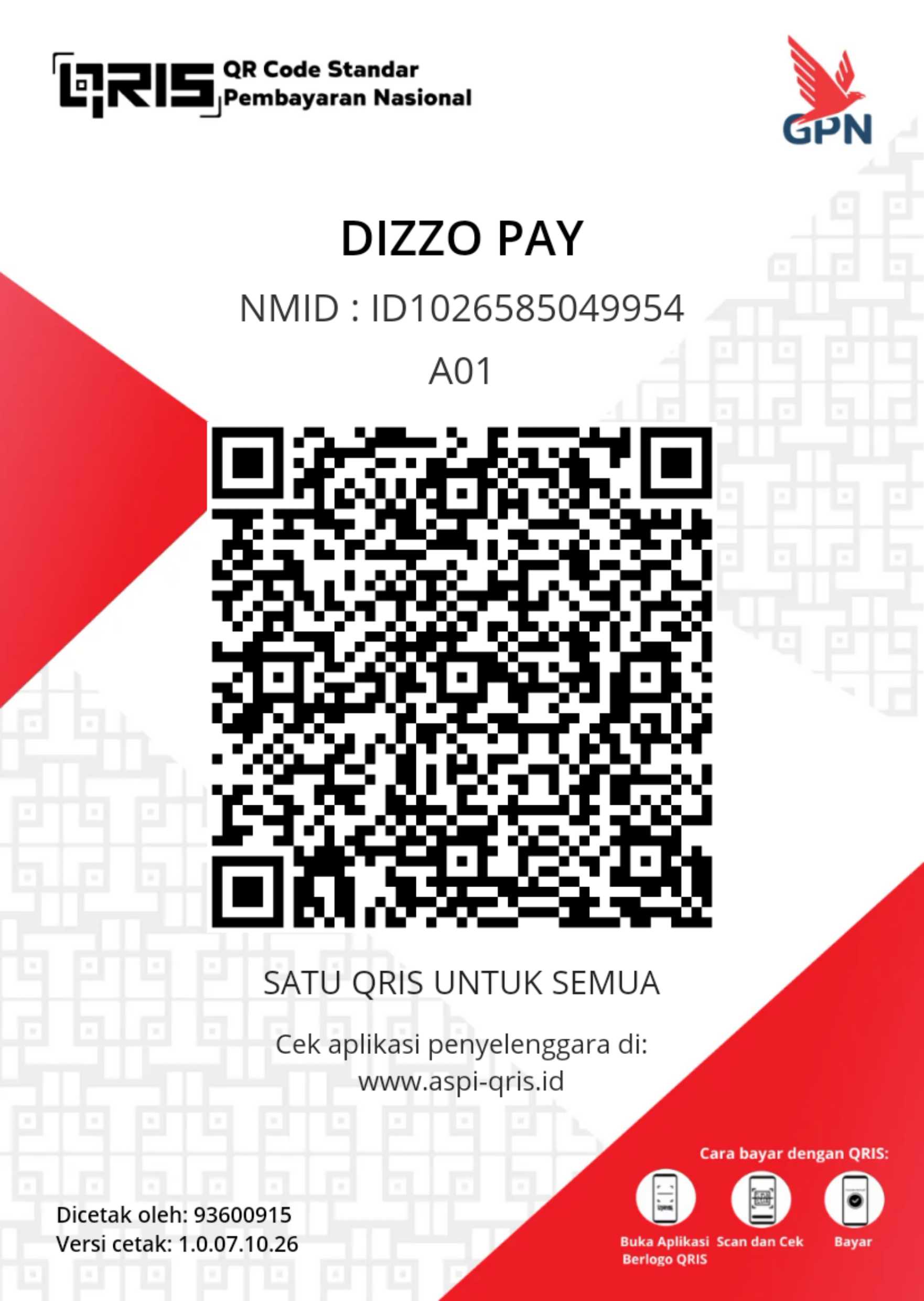 QRIS DIZZO PAY
